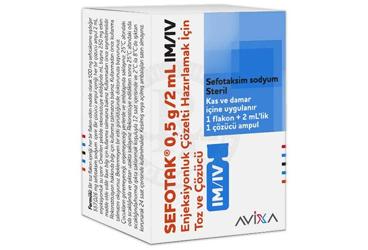 SEFOTAK 500 mg 1 flakon kutu görseli