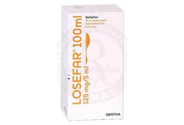 LOSEFAR 125 mg 100 ml süspansiyon kutu görseli