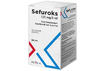 SEFUROKS 125 mg 50 ml süspansiyon kutu görseli