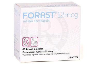 FORAST 12 mcg 60 inhaler sert kapsül kutu görseli
