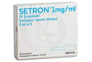 SETRON 3 mg/ 3 ml 5 ampül kutu görseli