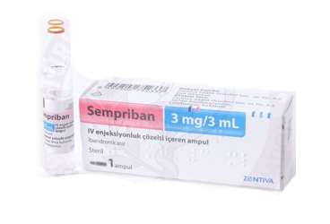 SEMPRIBAN 3 mg/3 ml IV steril enjeksiyonluk çözelti içeren 1 ampül kutu görseli