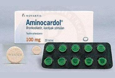 AMINOCARDOL 100 mg 20 tablet kutu görseli