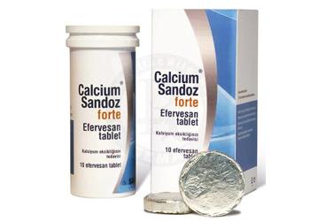 CALCIUM SANDOZ FORTE 10 efervesan tablet {Novartis} kutu görseli