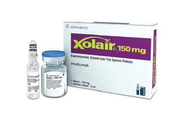 XOLAIR 150 mg ENJELSIYONLUK çözelti kutu görseli