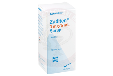 ZADITEN 1 mg/ 5 ml 100 ml şurup kutu görseli