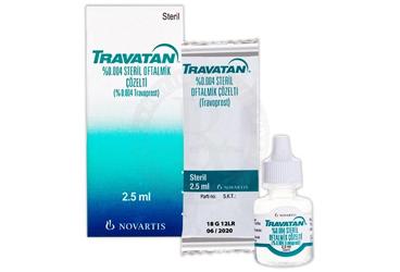 TRAVATAN 2.5 ml oftalmik solüsyon { Novartis } kutu görseli