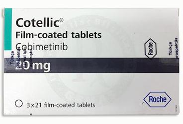 COTELLIC 20 mg 63 film kaplı tablet kutu görseli
