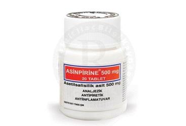 ASINPIRINE 500 mg 20 tablet kutu görseli