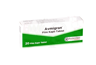 AVMIGRAN 325 mg 20 tablet kutu görseli