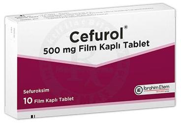 CEFUROL 500 mg 10 film tablet kutu görseli