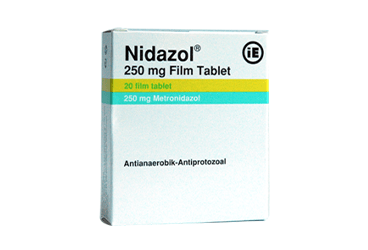 NIDAZOL 250 mg 20 tablet kutu görseli
