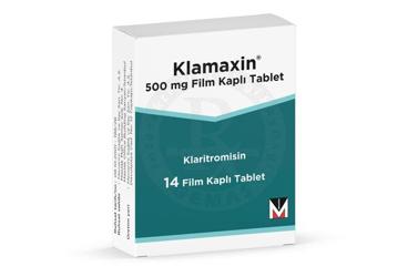 KLAMAXIN 500 mg 14 film tablet kutu görseli