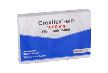 CROXILEX-BID 1000 mg 10 F.tablet kutu görseli