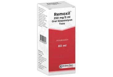 REMOXIL 250 mg 100 ml süspansiyon kutu görseli