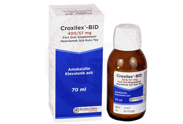 CROXILEX-BID 400/57 oral süspansiyon için kuru toz 100 ml kutu görseli