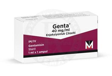 GENTA 40 mg 1 ampül kutu görseli