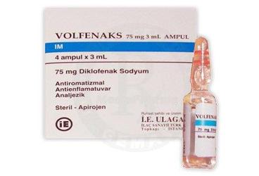 VOLFENAKS 75 mg 3 ml 4 ampül kutu görseli