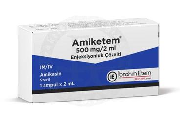 AMIKETEM 500 mg 1 ampül kutu görseli