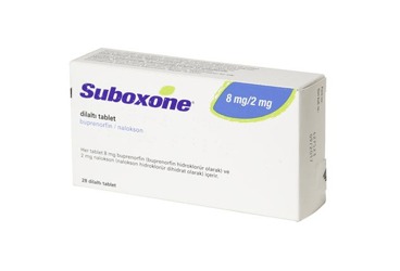 SUBOXONE 8 mg/2 mg 28 dilaltı tablet kutu görseli