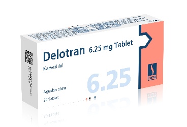 DELOTRAN 6,25 mg 30 tablet kutu görseli