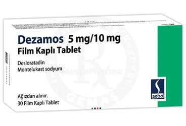 DEZAMOS 5 mg/10 mg film kaplı tablet (30 tablet) kutu görseli