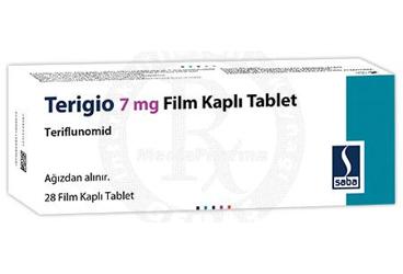 TERIGIO 7 mg 28 film kaplı tablet kutu görseli