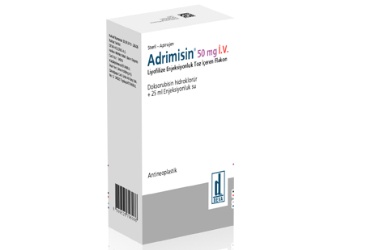 ADRIMISIN 50 mg liy. enj. toz içeren flakon kutu görseli