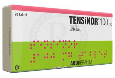 TENSINOR 100 mg 28 tablet kutu görseli