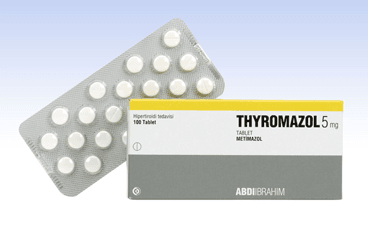 THYROMAZOL 5 mg 100 tablet kutu görseli