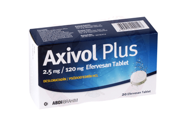 AXIVOL PLUS 120/2.5 mg 20 efervesan tablet kutu görseli