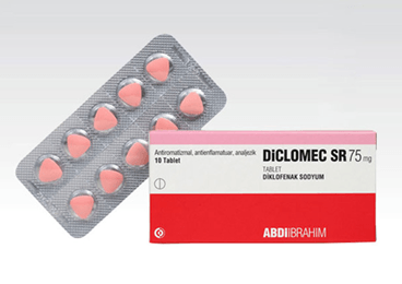 DICLOMEC SR 75 mg 10 tablet kutu görseli