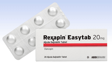 REXAPIN EASYTAB 20 mg 28 ağızda dağılan tablet kutu görseli