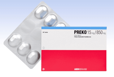 PREKO 15/850 mg 30 film tablet kutu görseli