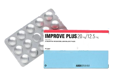 IMPROVE PLUS 20 mg/12.5 mg 28 film kaplı tablet kutu görseli