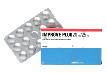 IMPROVE PLUS 20 mg/25 mg 28 film kaplı tablet kutu görseli