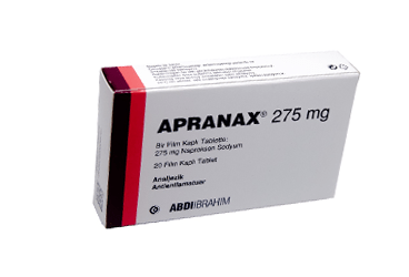APRANAX 275 mg 20 film KAPLItablet kutu görseli