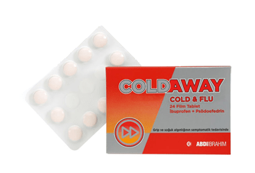 COLDAWAY COLD & FLU 30 film tablet kutu görseli