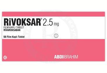 RIVOKSAR 2.5 mg film kaplı tablet (56 tablet) kutu görseli
