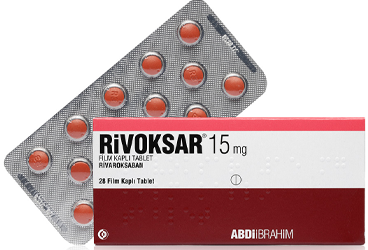 RIVOKSAR 15 mg film kaplı tablet (28 tablet) kutu görseli