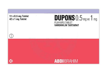 DUPONS 0 5 mg ve 1 mg film kaplı tablet (53 tablet) kutu görseli