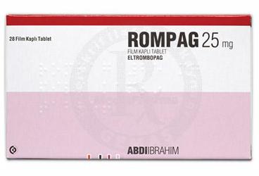 ROMPAG 25 mg film kaplı tablet (28 tablet) kutu görseli