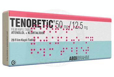 TENORETIC 50 mg/12.5 mg 28 film tablet { Abdi İbrahim İlaç } kutu görseli