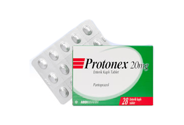 PROTONEX 20 mg 28 enterik kaplı tablet kutu görseli