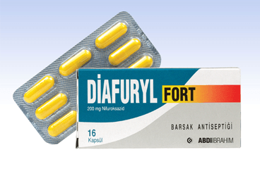 DIAFURYL FORT 200 mg 16 kapsül kutu görseli