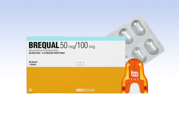 BREQUAL 50/100 mcg inhilasyon için toz içeren 60 kapsül kutu görseli