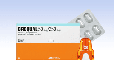 BREQUAL 50/250 mcg inhilasyon için toz içeren 60 kapsül kutu görseli