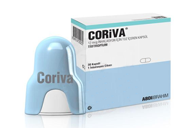 CORIVA 12 mcg inhilasyon için toz içeren kapsül (30 kapsül) kutu görseli