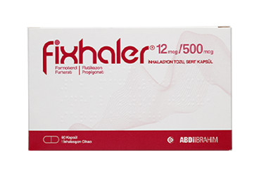FIXHALER 12 mcg/500 mcg inhilasyon tozu. sert kapsül (60 kapsül) kutu görseli