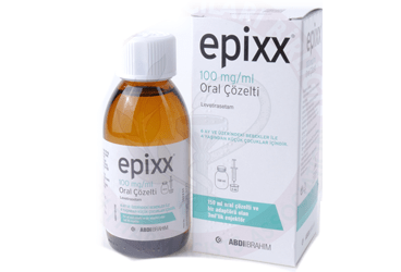EPIXX 100 mg/ml oral çözelti 150 ml + 3ml enjektör { Abdi İbrahim İlaç } kutu görseli